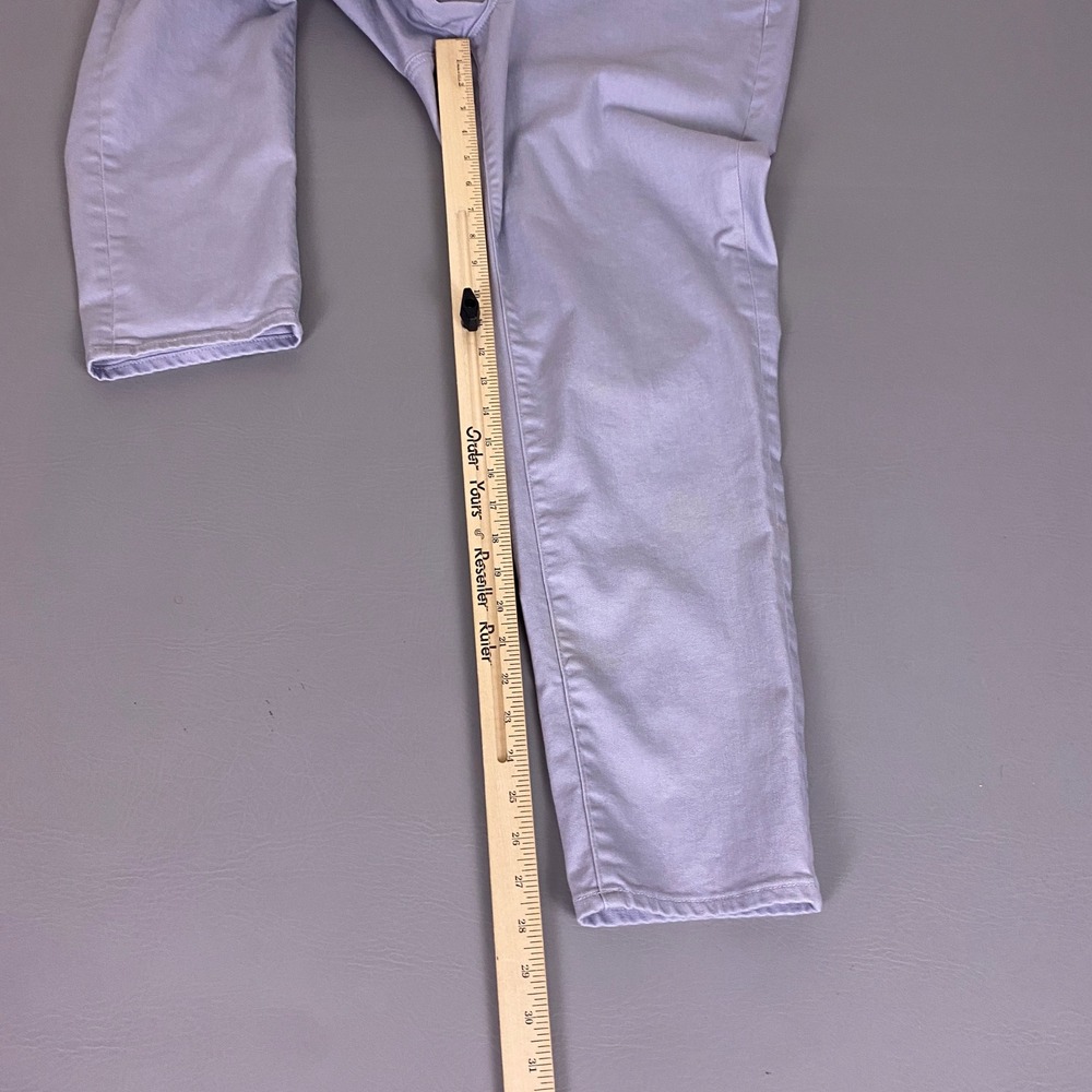 Talbots Flawless Five-Pocket Boyfriend Pants 14W Light Gray Cotton Lyocell - Picture 9 of 12
